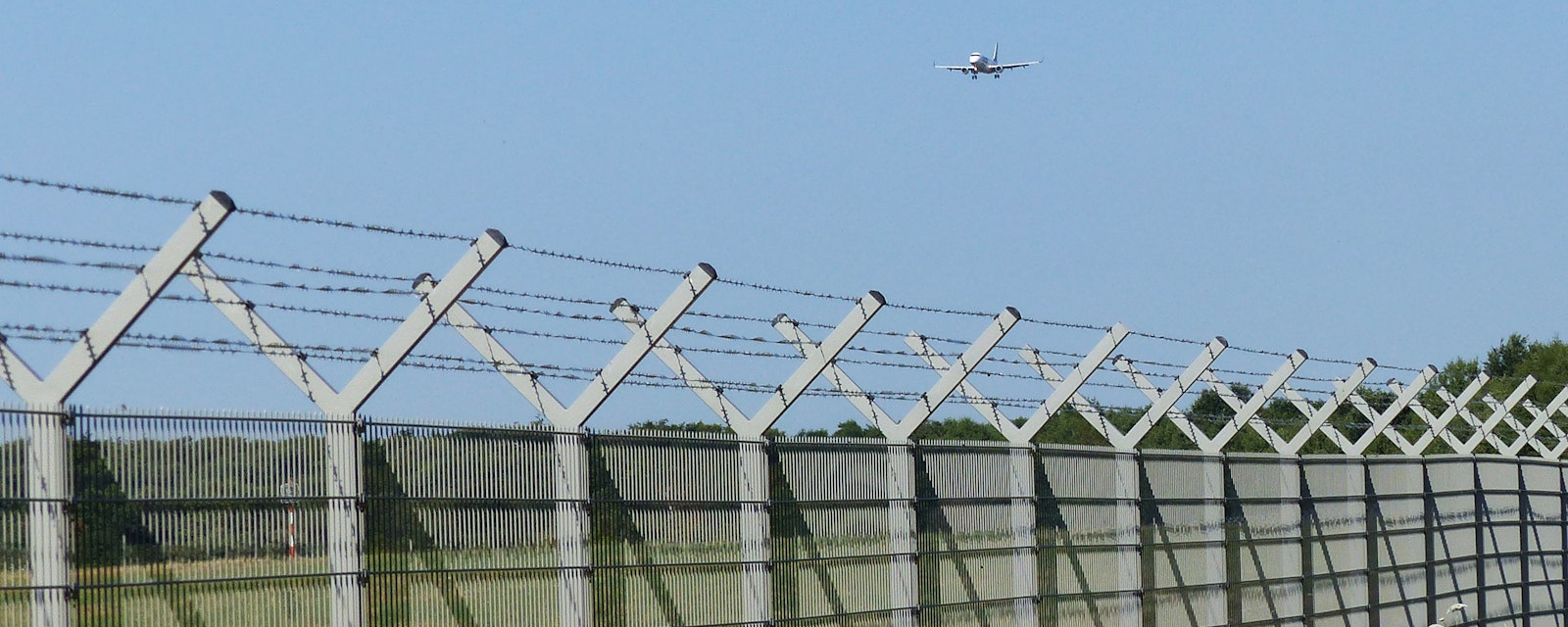 Security fence of an airport