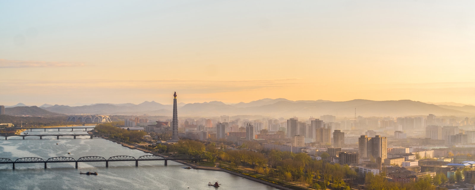 Cityscape of Pyongyang City