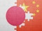 Puzzle with the national flag of China and Japan
