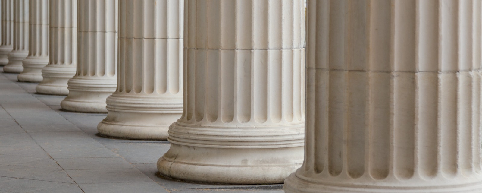 Vintage Old Justice Courthouse Column