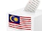 Illustration of voting booth in Malaysia