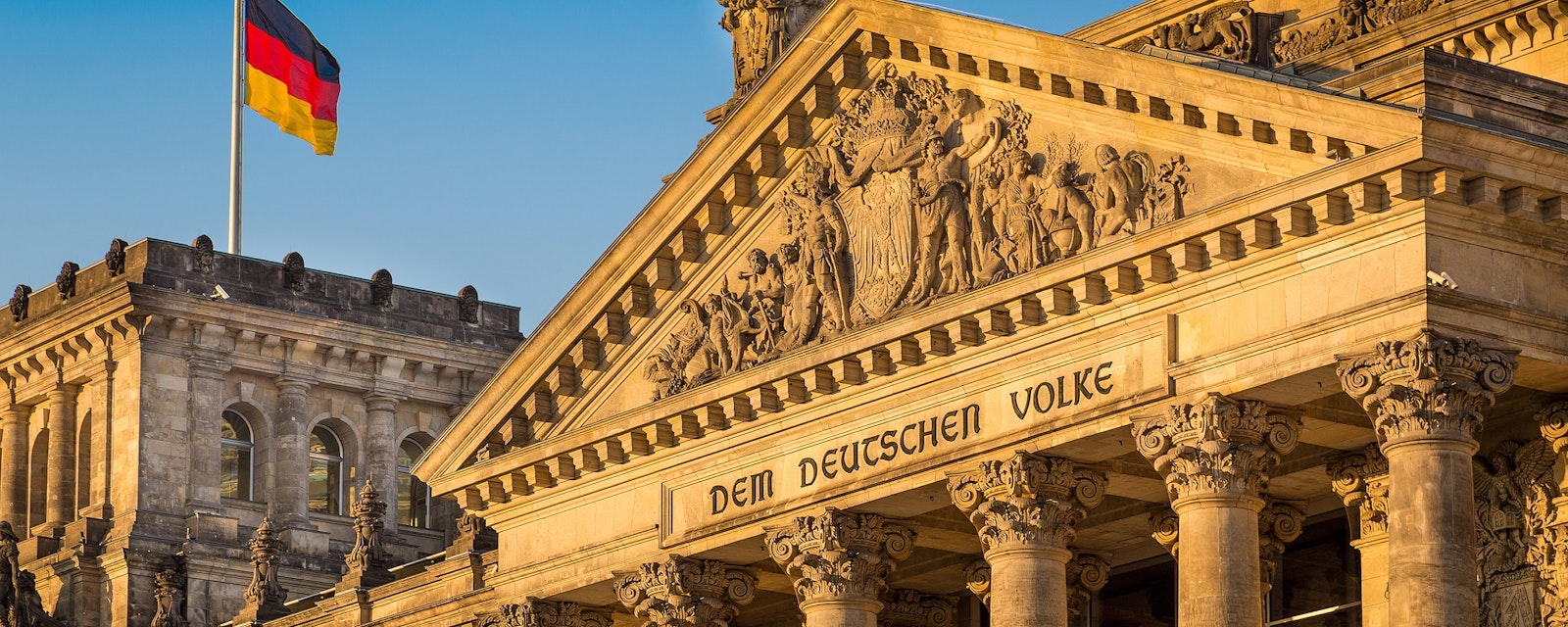 Close-up,View,Of,Famous,Reichstag,Building,,Seat,Of,The,German