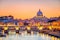 Night,View,At,St.,Peter’s,Cathedral,In,Rome,,Italy