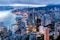 Hong,Kong,City,View,From,The,Peak,At,Twilight