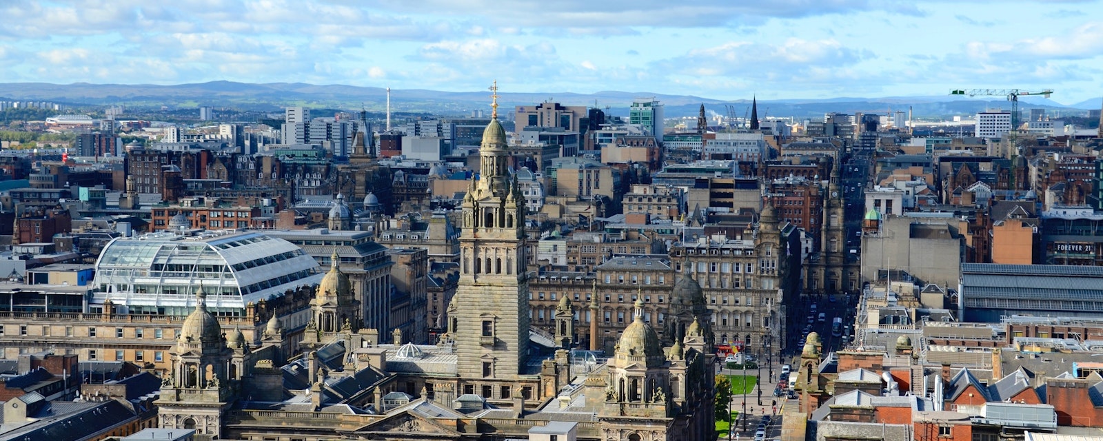 The,Glasgow,Skyline,Looking,Towards,George,Square,And,The,City