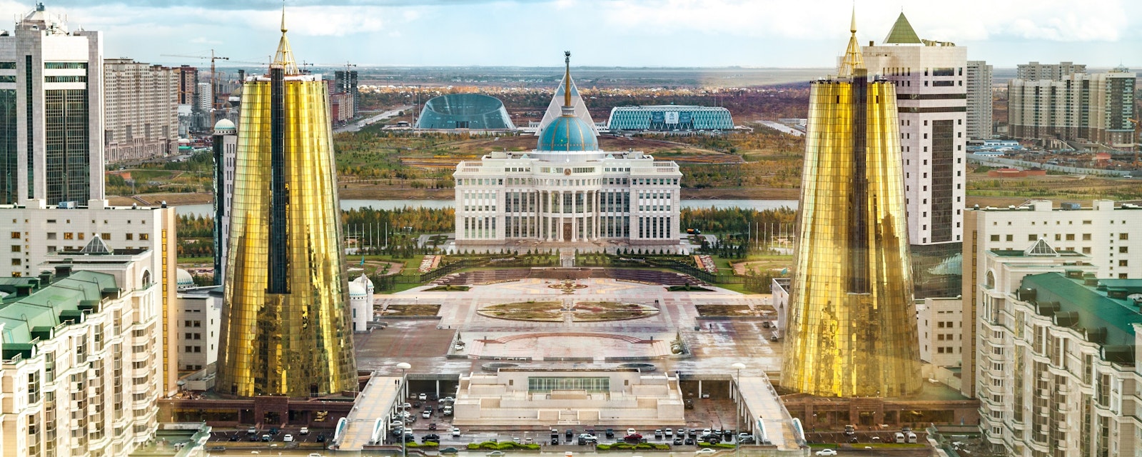 Kazakhstan,,Astana,Nur-sultan,-,October,05,,2011:,Top,View,From
