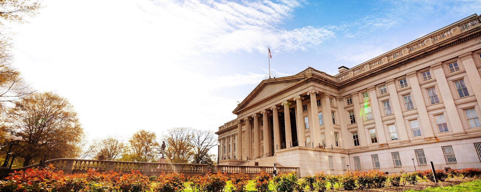 View,Of,Treasury,Building,In,Washington,Dc,National,Historic,Landmark