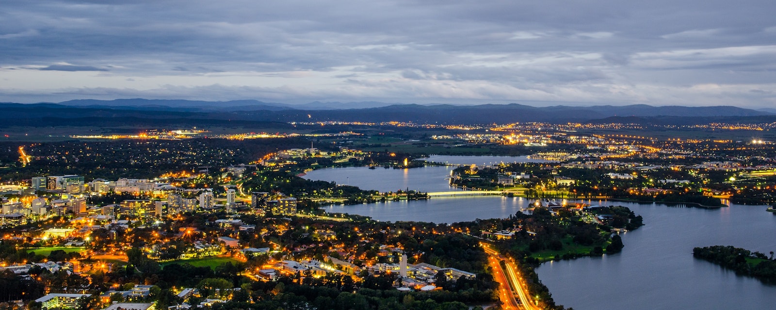 Canberra,City,Lights