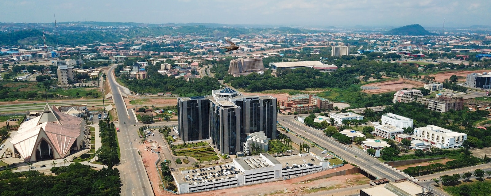 Aerial,Landscape,View,Of,Abuja,City,Business,District