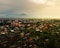 Aerial,View,Of,Mountains,In,Bali,From,Denpasar,City,With