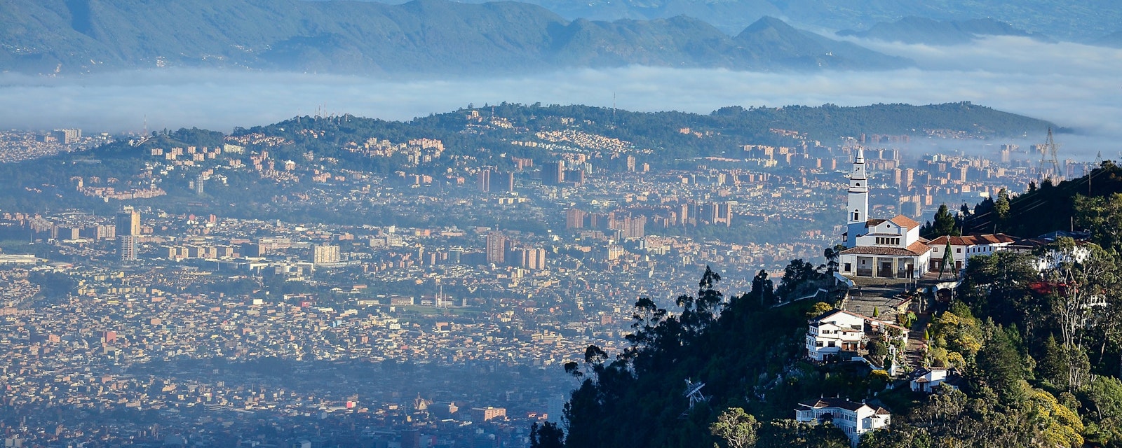 Aerial,View,Of,The,City,Of,Bogota