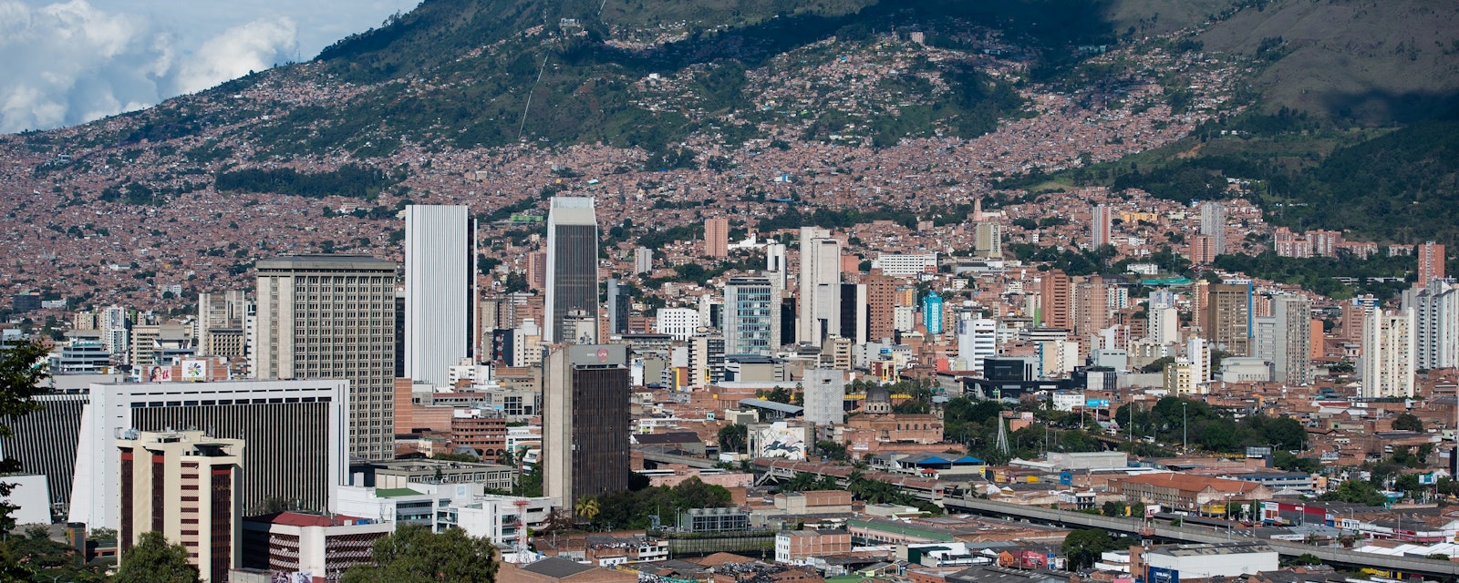 Rolling,Hills,And,Cityscape,Of,Bogota,Colombia.,Close,Up